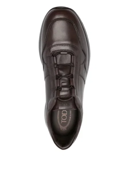 Sneakerși Tod's cu șireturi din piele maro