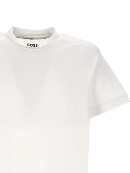 Tricou Boss cu imagine alb