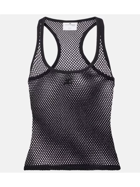 Top Courreges z siateczką czarny