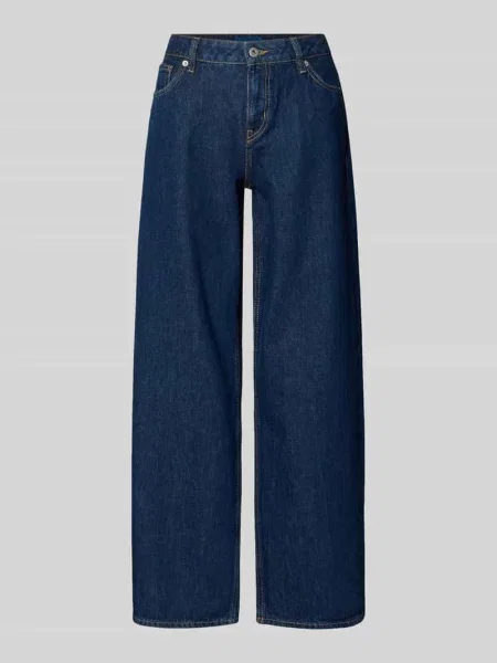 Jeansy w kroju loose fit z czystej bawełny model LENI GAMALA_B' Hugo Blue niebieskie