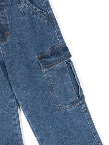 Jeansy straight leg dziecięce Molo niebieskie