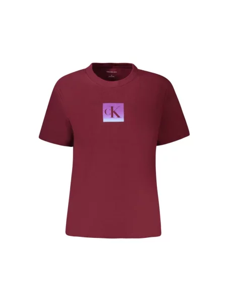 Koszulka Calvin Klein Jeans czerwona