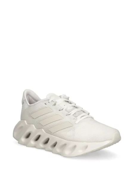 Бягане топ Adidas изрязани с принт бяло