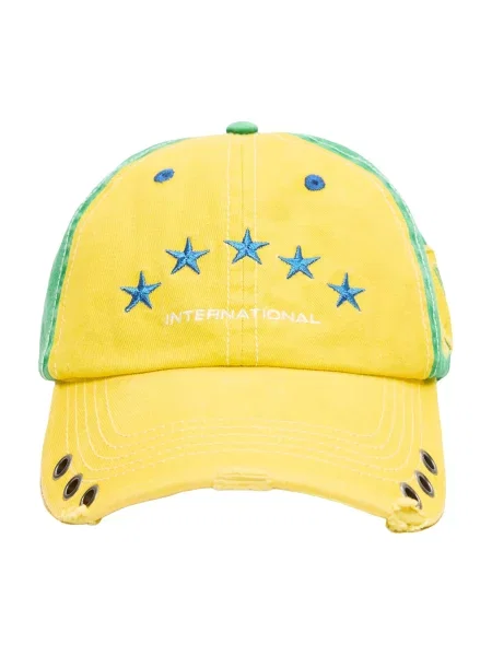Bershka Șapcă MUNDIAL BRASIL albastru regal / galben / verde alb