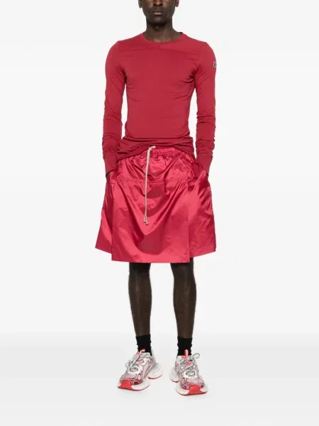 Πλεκτή μακρύς μπλούζα Moncler + Rick Owens κόκκινο