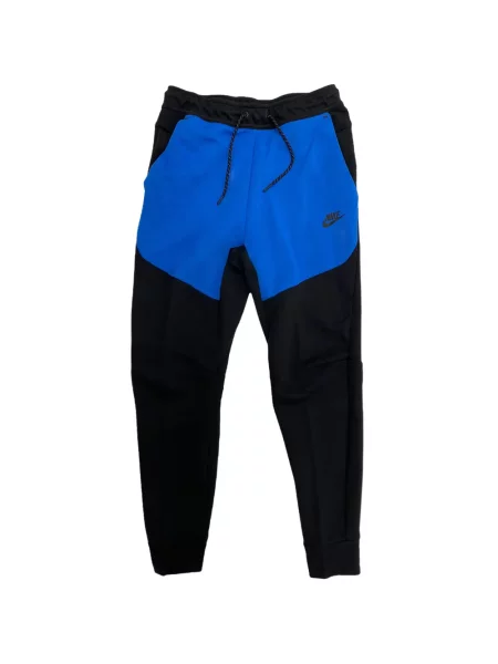 Pantaloni Nike din fleece alergare cu broderie negru