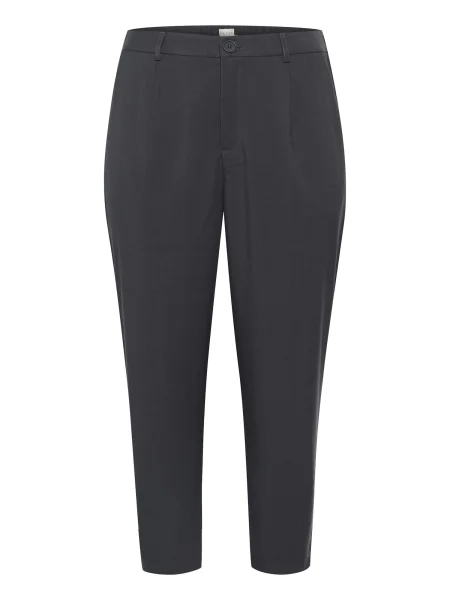 KAFFE CURVE Pantaloni cutați KCMerla metalic gri