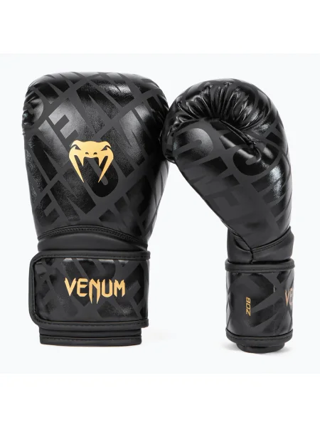 Mănuși de box pentru copii Venum Contender XT Kids black/gold negru