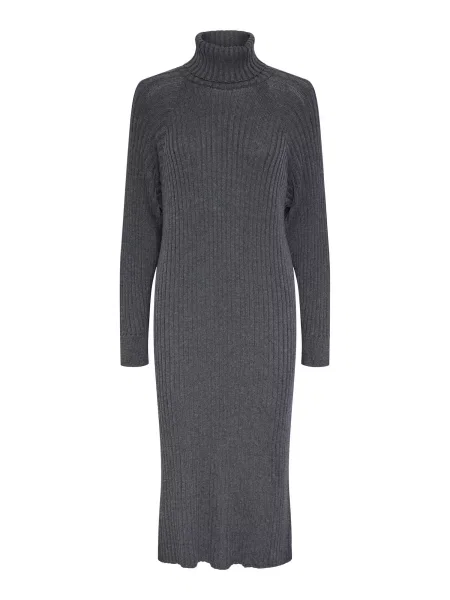 YAS Rochie tricotat Mavi închis gri
