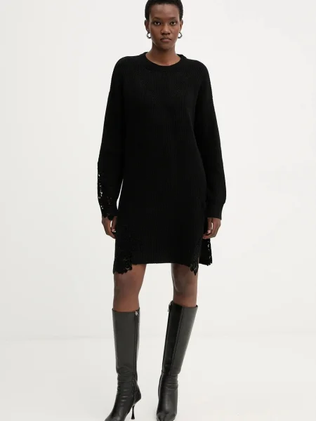 Pinko rochie cu lână negru