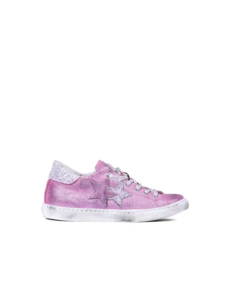 Sneakersy 2star skórzane różowe