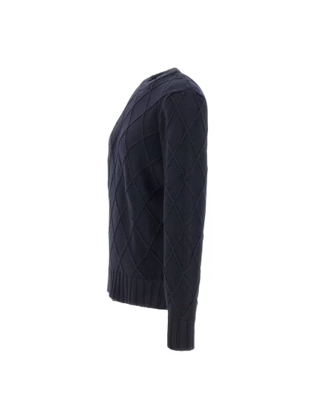 Sweter Filippo De Laurentiis wełniany niebieski
