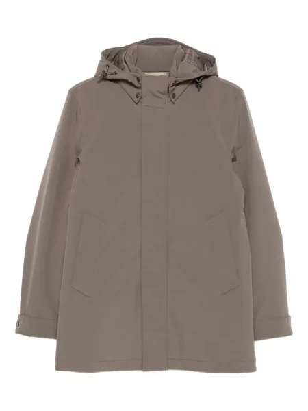 Kapucnis kabát Woolrich szürke