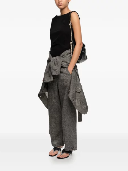 Pantaloni Bimba Y Lola cu picior lat gri