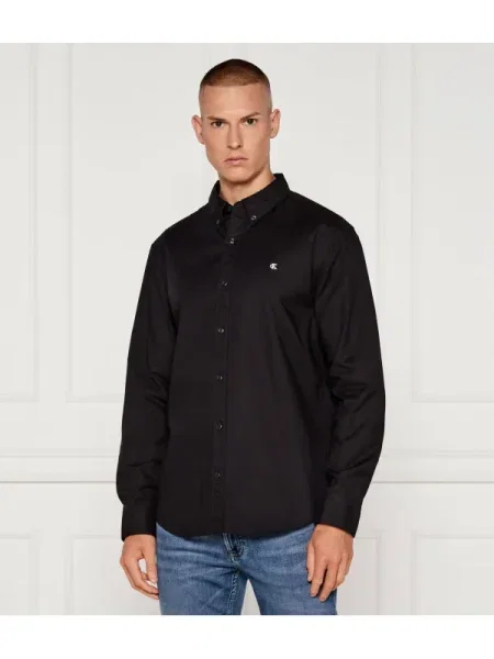Calvin Klein Jeans Cămașă | Classic fit oxford negru