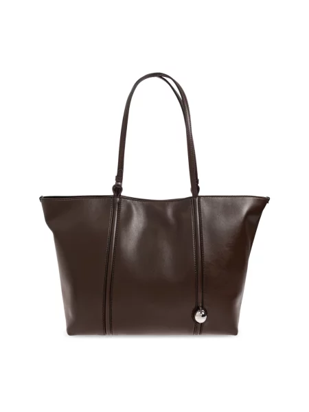 Shopperka Jacquemus skórzana brązowa