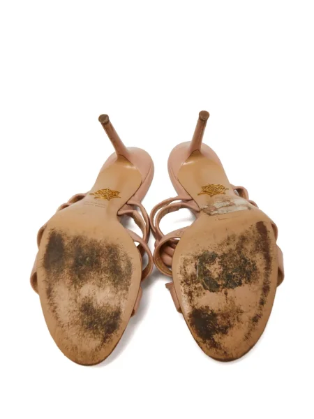 Sandale Charlotte Olympia cu funde din piele roz