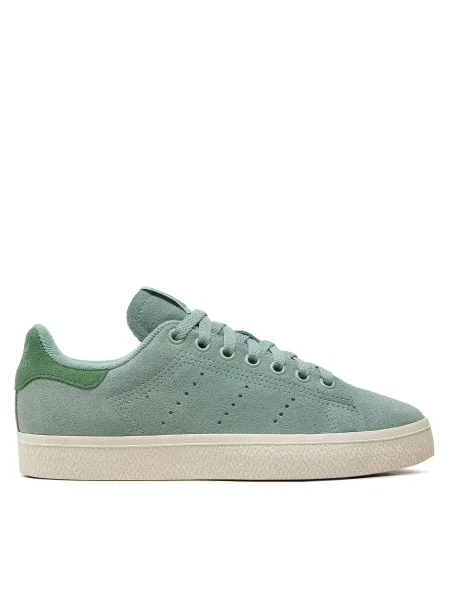 Велурени маратонки adidas Originals Stan Smith CS зелено