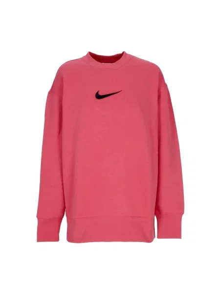 Bluza nierozpinana Nike polarowa z nadrukiem różowa