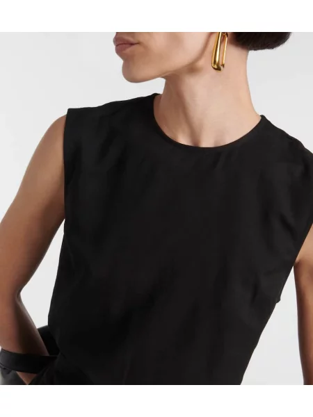 Rochie midi Toteme până la genunchi de costum negru