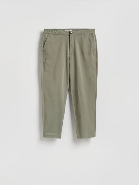 Reserved Pantaloni chino slim fit negru-antracit negru