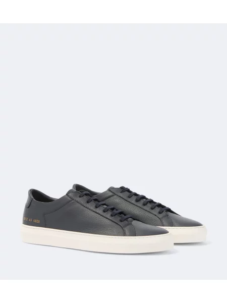 Sneakerși Common Projects din piele albastru