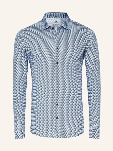 Desoto Košile Slim Fit tmavě modrá/ tmavě modrá bílá