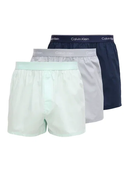 Calvin Klein Underwear Boksarice mornarska / siva / meta bela