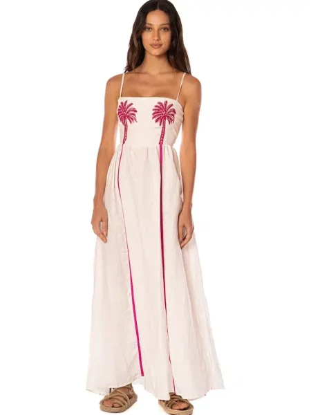 Maaji rochie de vară cu in Tropical Heaven Ela alb