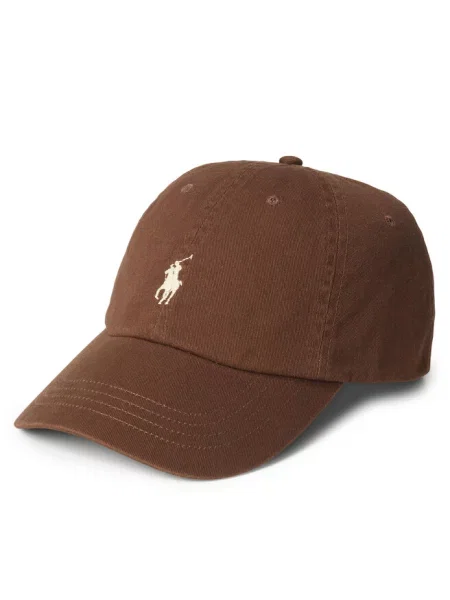 Czapka z daszkiem Polo Ralph Lauren brązowa