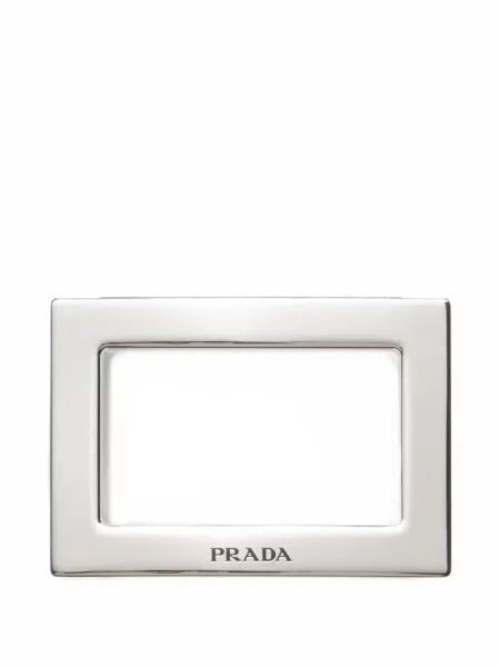 Cu centură curea Prada cu cataramă maro