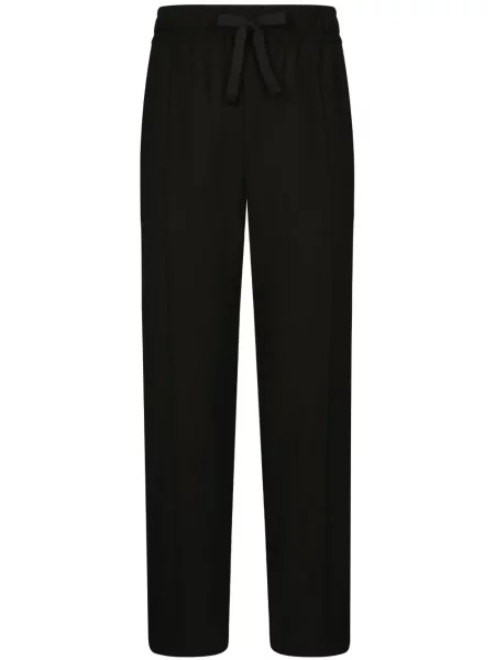 Pantaloni Dolce & Gabbana de lână negru