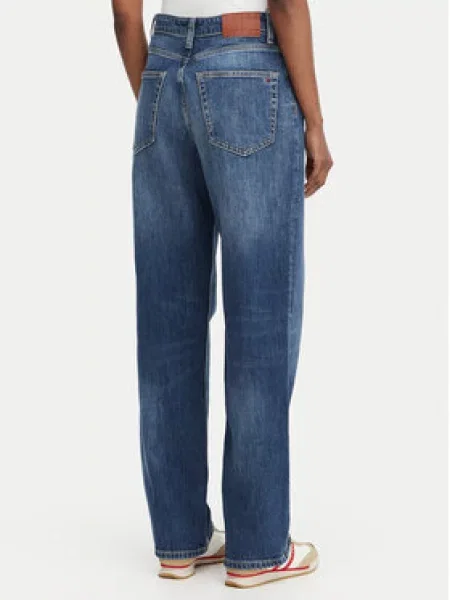 Tommy Jeans Farmer Layla High Rise Straight Leg kék