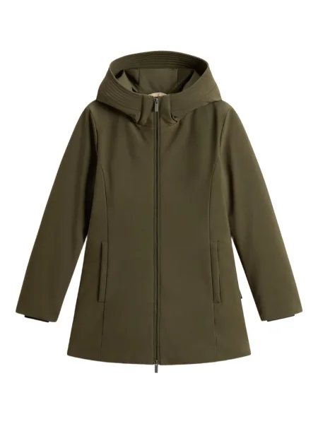 Parka Woolrich z kapturem zielona