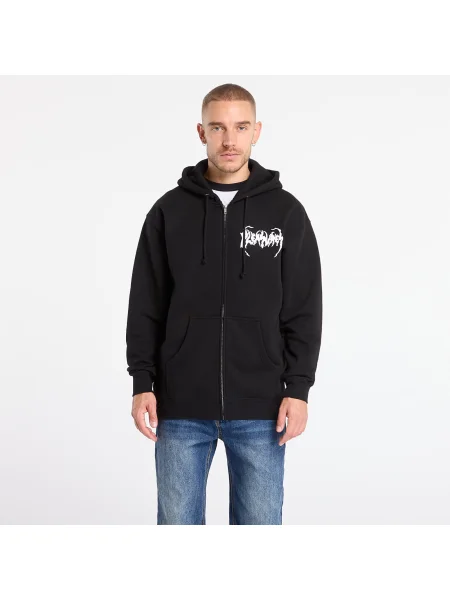 Mikina s kapucí Pleasures černá