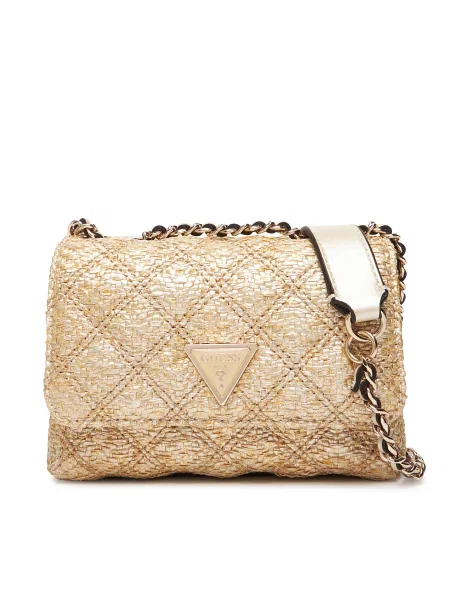 Guess Geantă Giully II Mini auriu