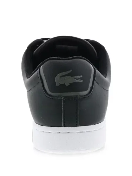 Кожени маратонки Lacoste с връзки черно