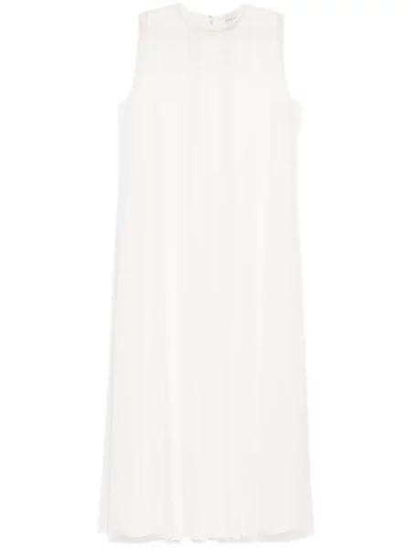 Rochie Shatha Essa cu crăpătură de costum alb
