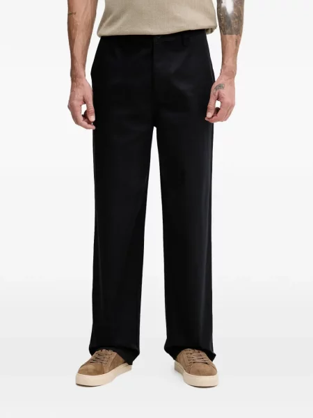 Pantaloni Armani Exchange cu autograf albastru