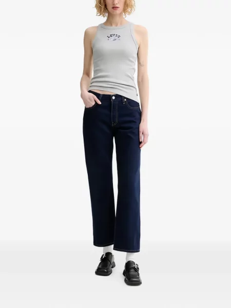 Blugi drepți Levi's® evazate verde