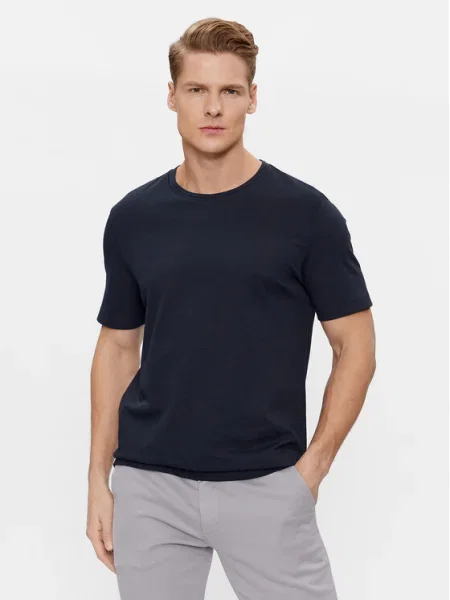 BOSS Tricou Tiburt închis albastru