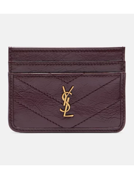 Kožni novčanik Saint Laurent bordo