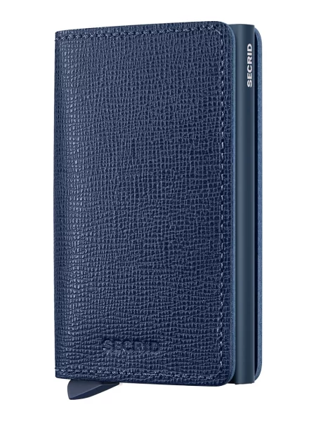 Secrid portofel de piele marin SC-Navy albastru