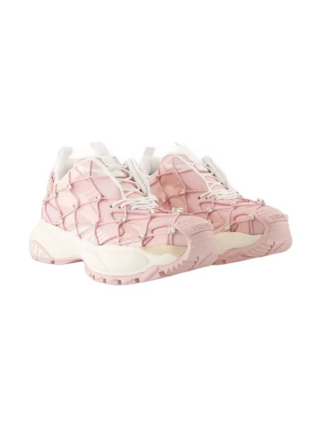 Sneakersy Versace skórzane różowe