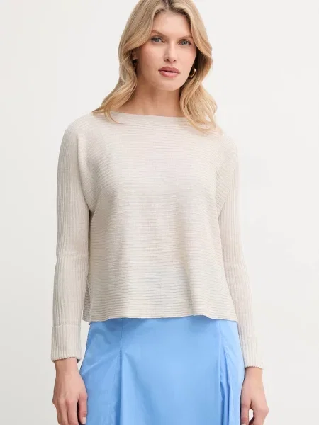 MAX&Co. pulover din amestec de in femei light bej