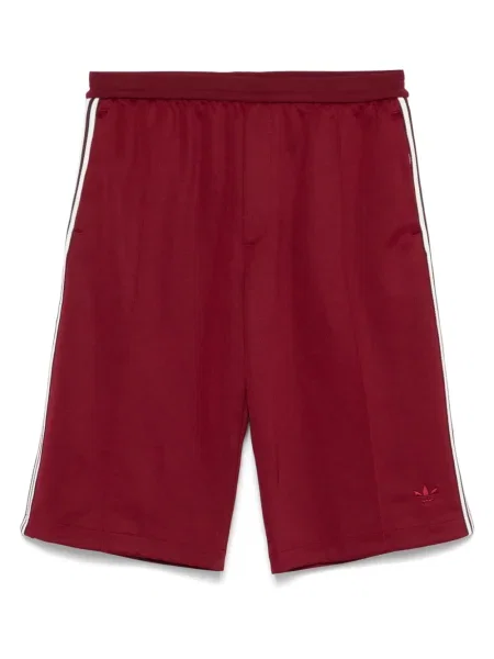 Pruhované tenisky Adidas s potiskem červené