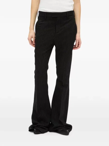 Pantaloni Ann Demeulemeester cu dungi negru