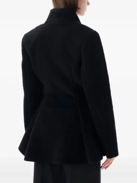 Fleece μπουφάν Stella Mccartney καμπάνα μαύρο