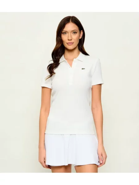 Tricou polo Lacoste alb
