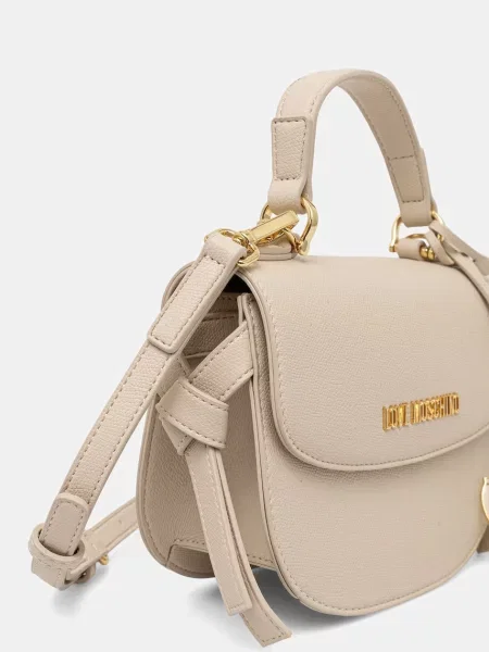 Кожаная сумка через плечо Love Moschino